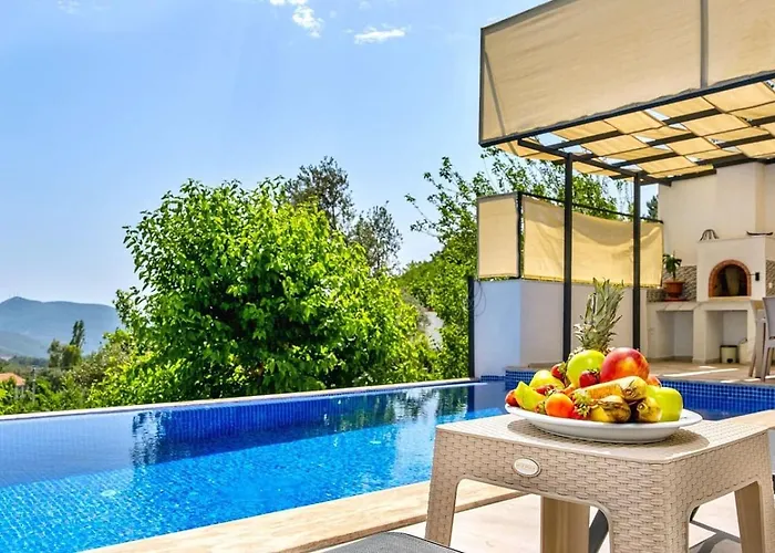 İslamlar 2 Bedroom Secluded With Private Pool Hot Tub Kalkan